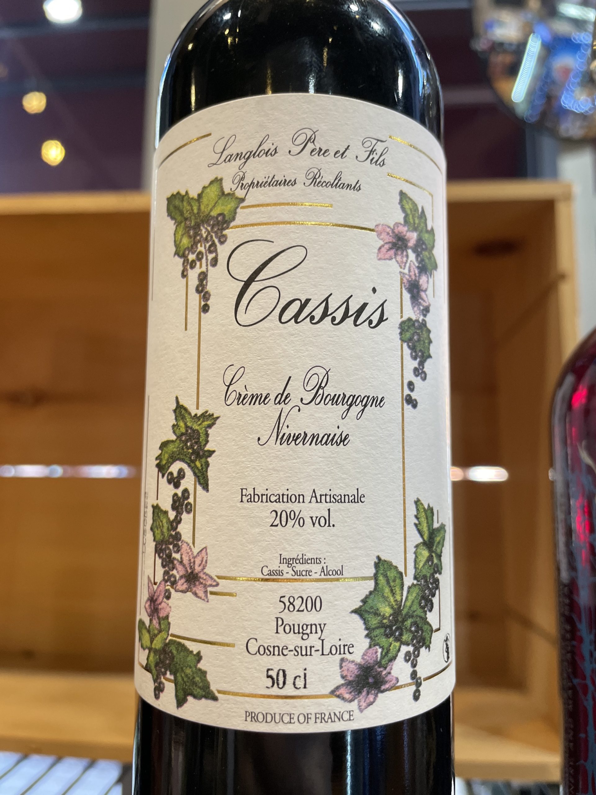 Langlois Cassis Creme de Bourgogne Nivermaise 500ml – Crystal City